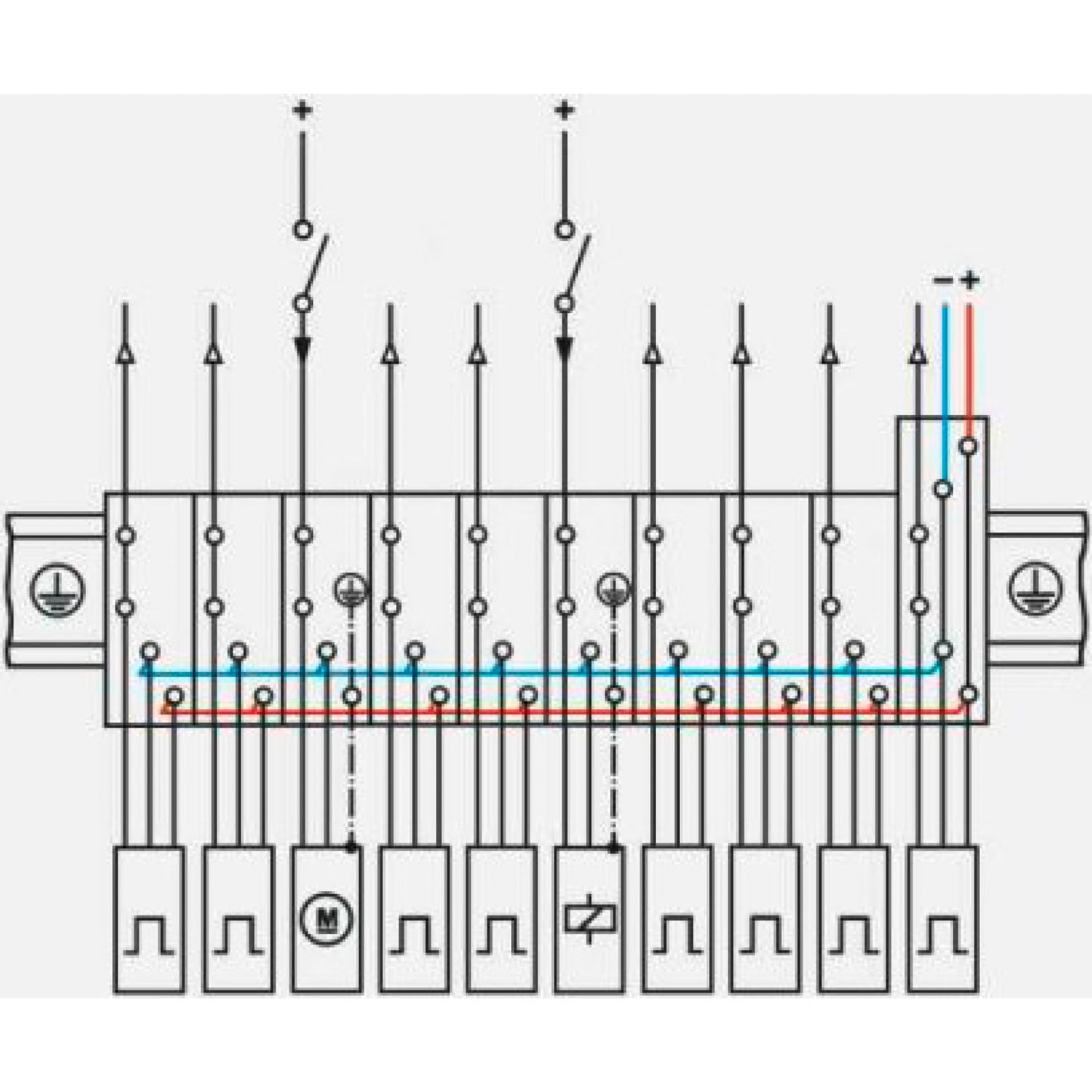 Phoenix Contact DIK 1.5 Series Non-Fused DIN Rail Terminal, 2.5mm² Triple-Level