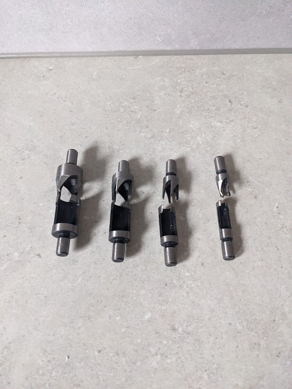 Wood Plug Cutter Drill Bit Set Straight Tapered Cutting Tool Cork Knife HSS Claw
