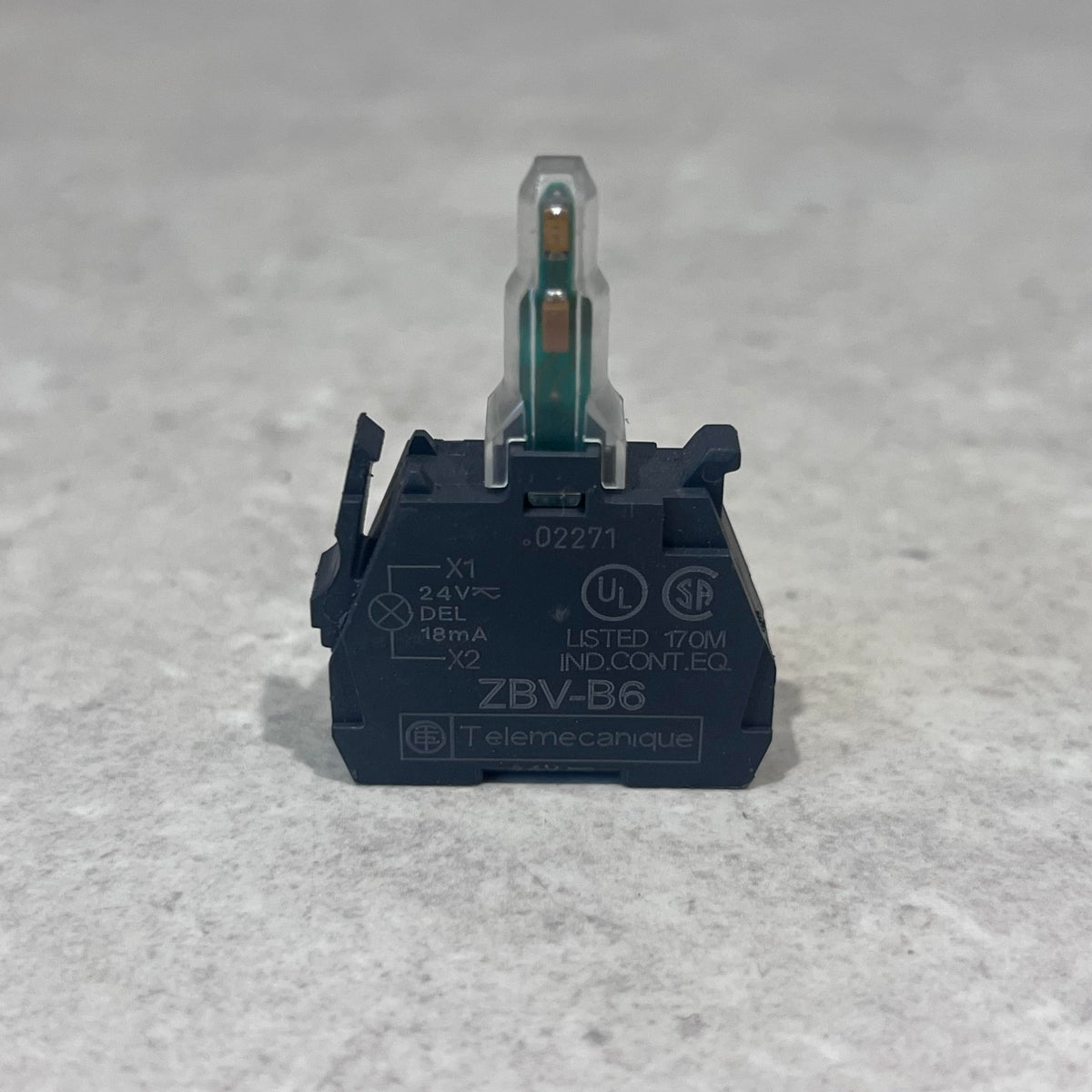 Telemecanique Light block for head 22mm, Harmony XB4, blue, integral LED, 24V AC DC