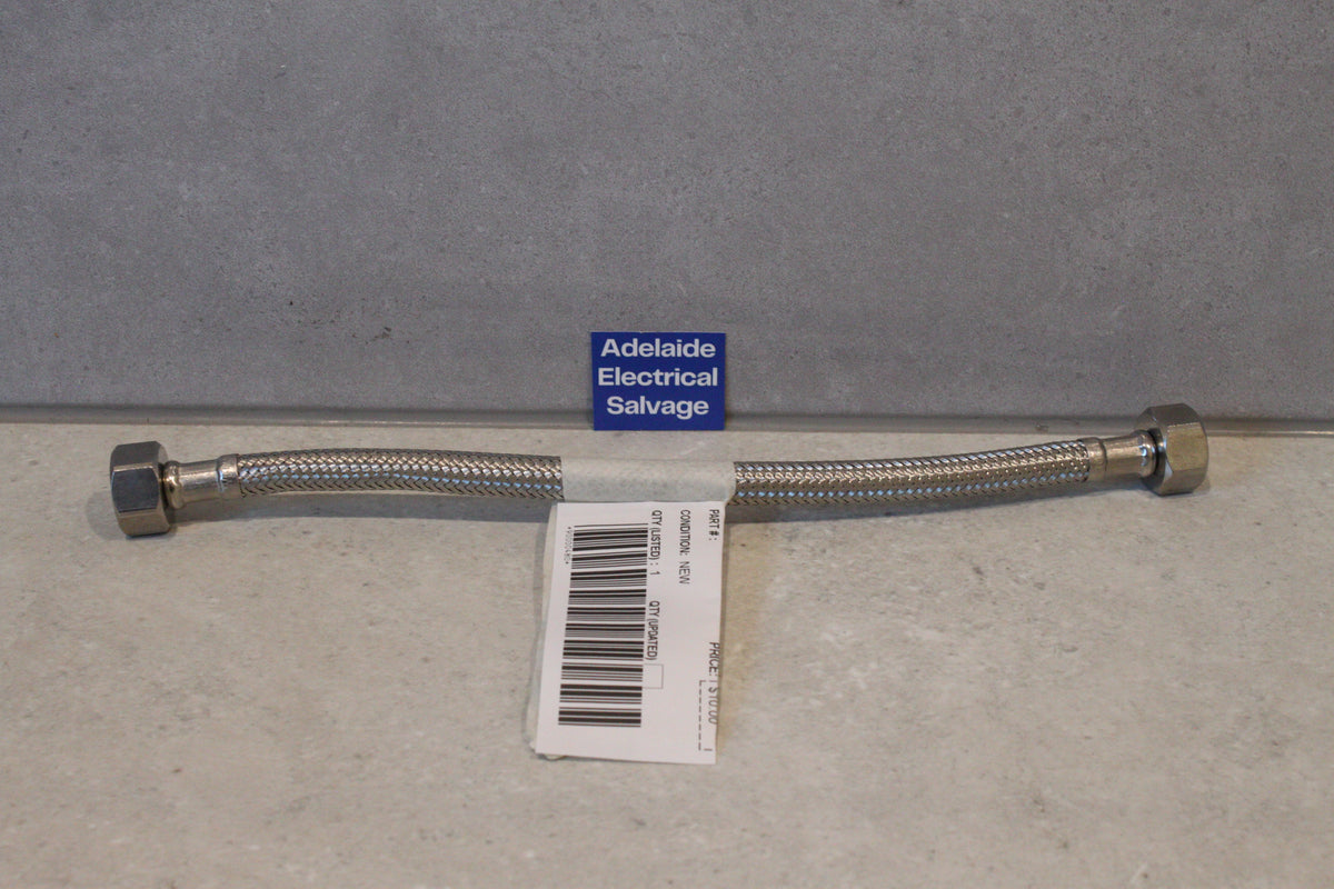 FLEXI HOSE 1/2" 15MM BSP X 300MM LENGTH