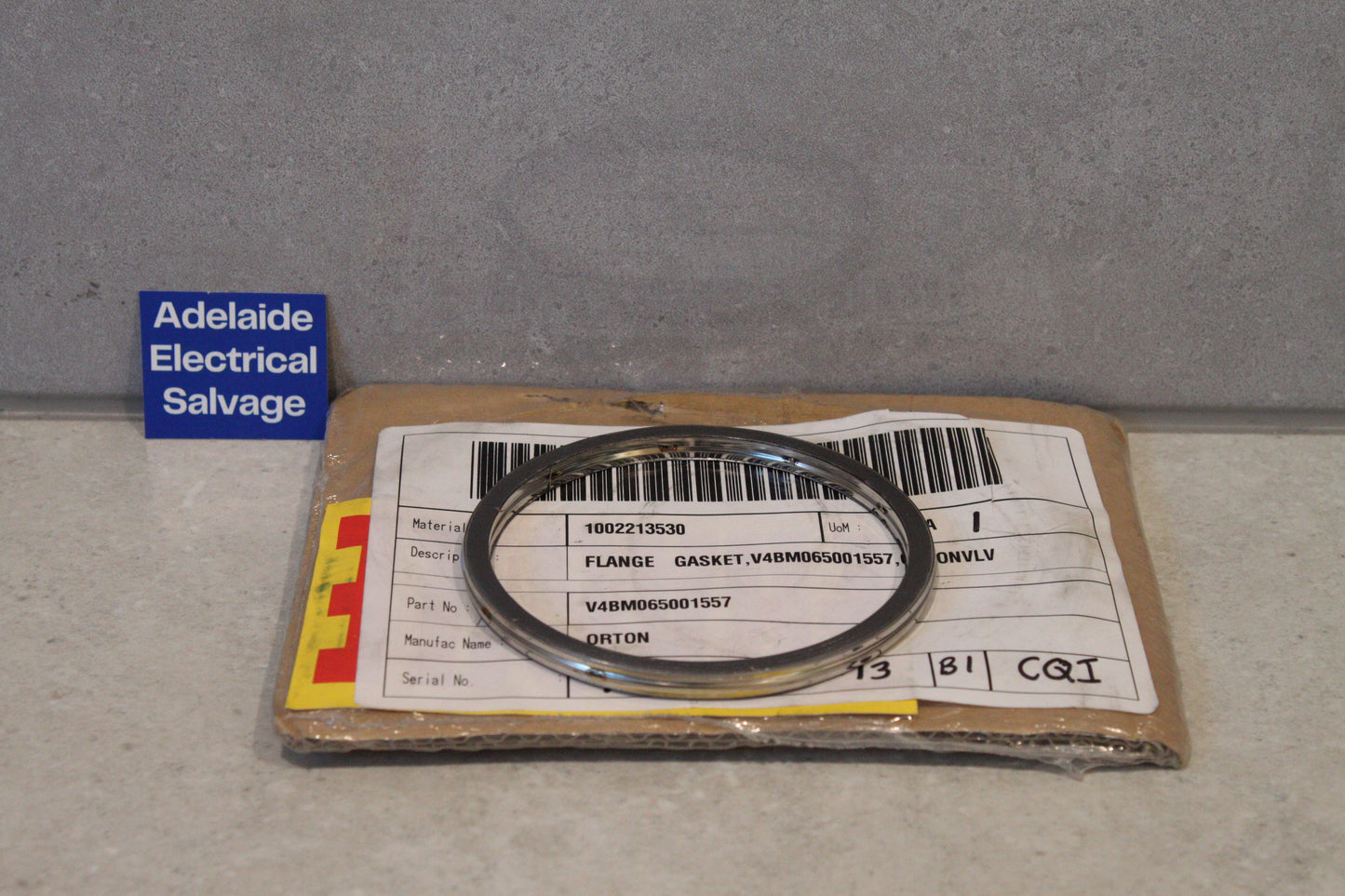IMI ORTON - Flange Gasket suit Valve 81.5 ID 92.5OD 6 Thick - V4BM065001557