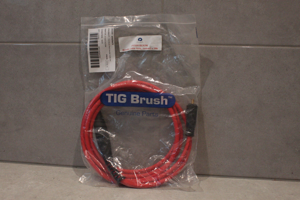 ensitech TIG Brush Red Handle Cable 3m P1164-HC03M