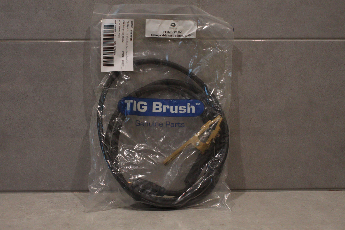 ensitech TIG Brush Black Earth Clamp Cable 3m P1168-CC03M