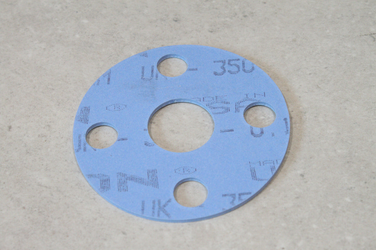 Klinger Gylon Blue 3.0mm Thick PTFE Gasket 4 Bolt Flange DN 1" (25mm)