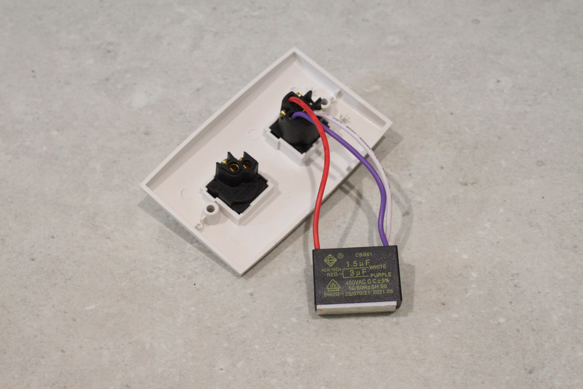 LUCCI Fan Wall Controller 3 Speed With Capacitor- No Knob