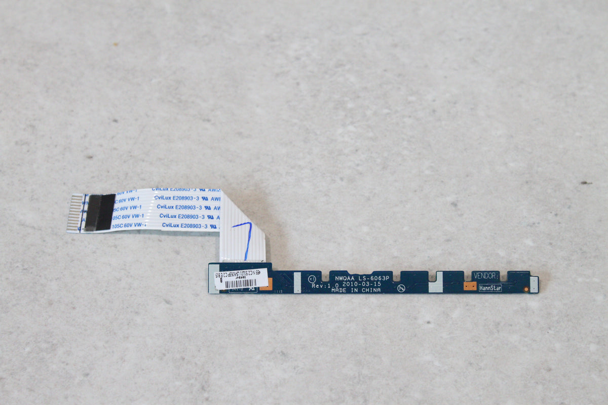 Toshiba Satellite P750 Status LED Board NWQAA LS-6063P