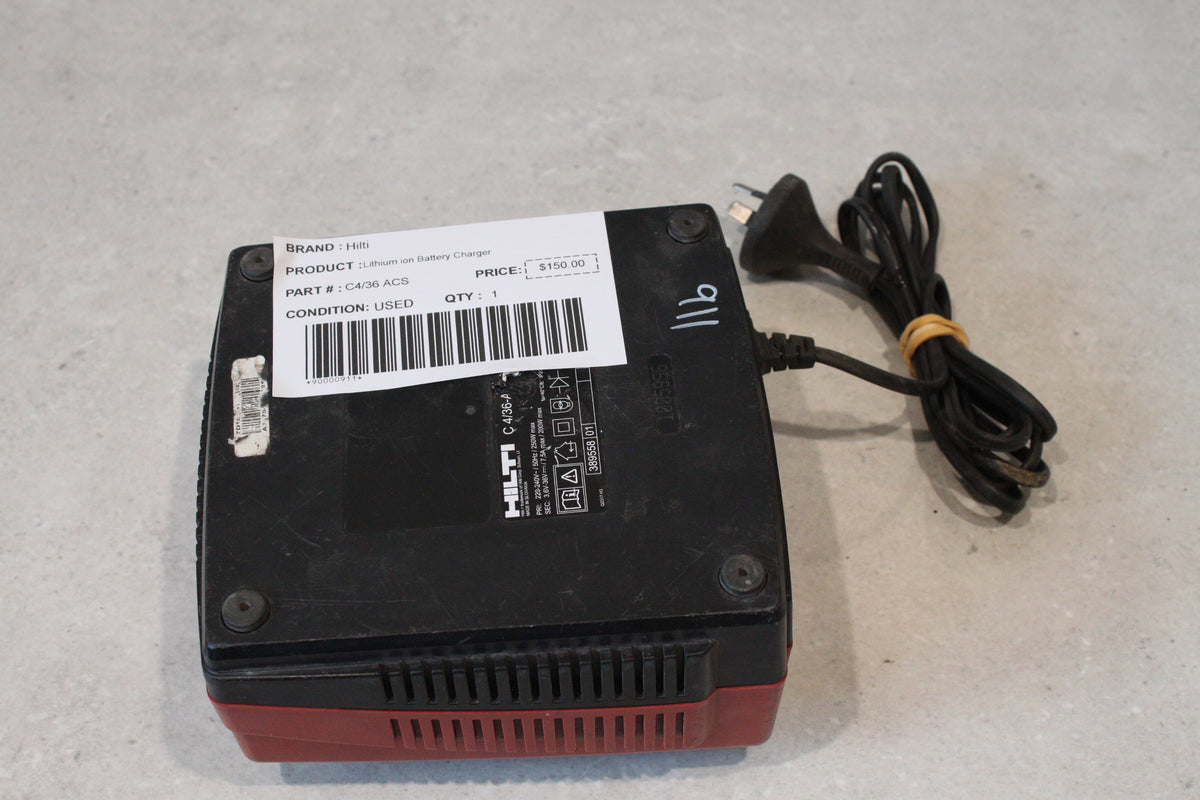 Hilti Lithium ion Battery Charger C4/36 ACS