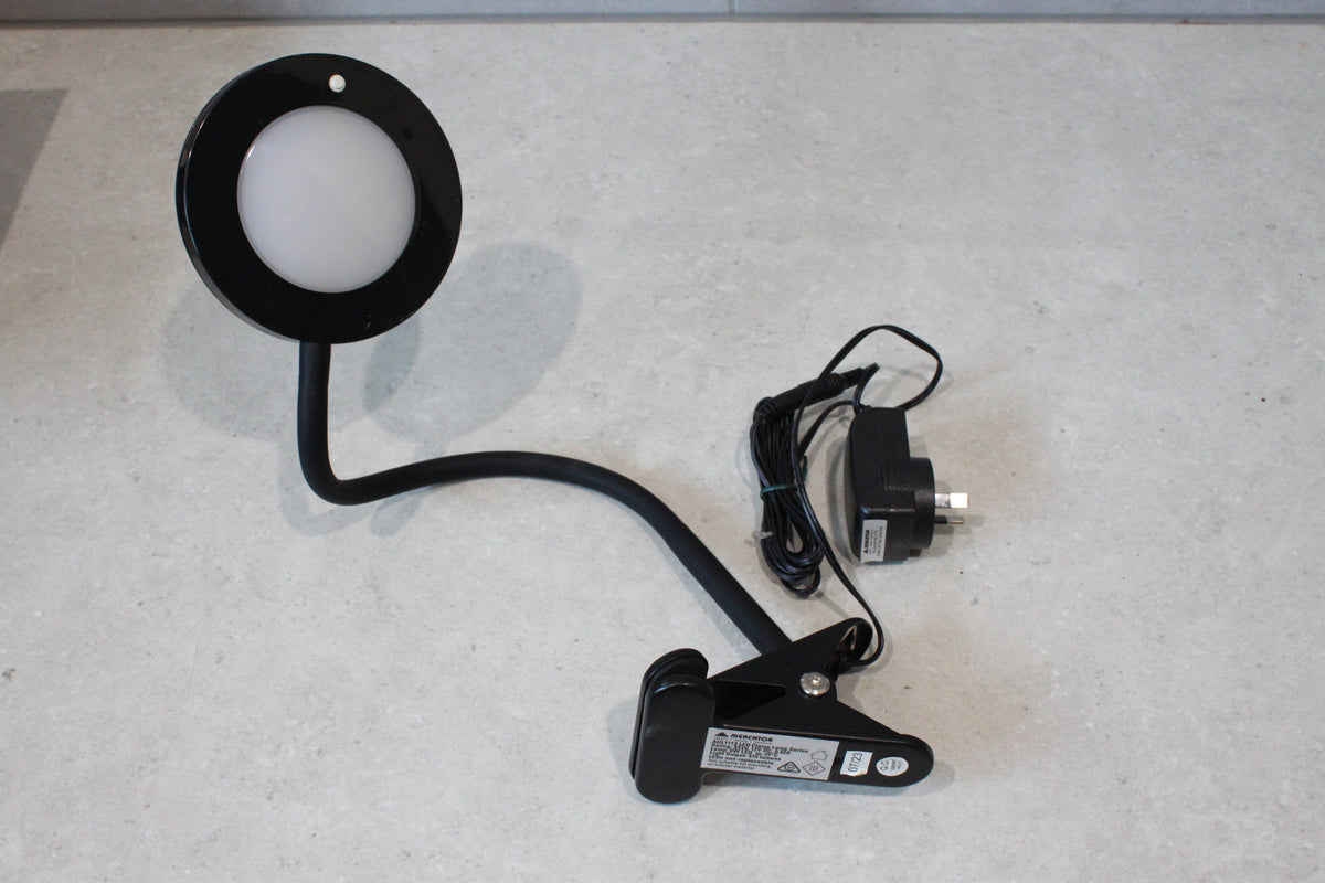 Mercator Chester LED Clip on Clamp Adjustable Reading Lamp AUL1113
