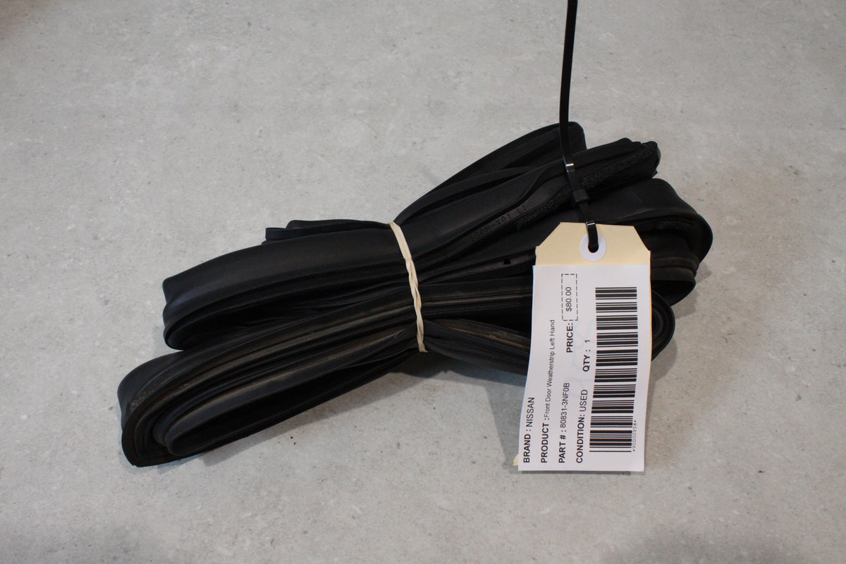 NISSAN Front Door Weatherstrip Left Hand 80831-3NF0B