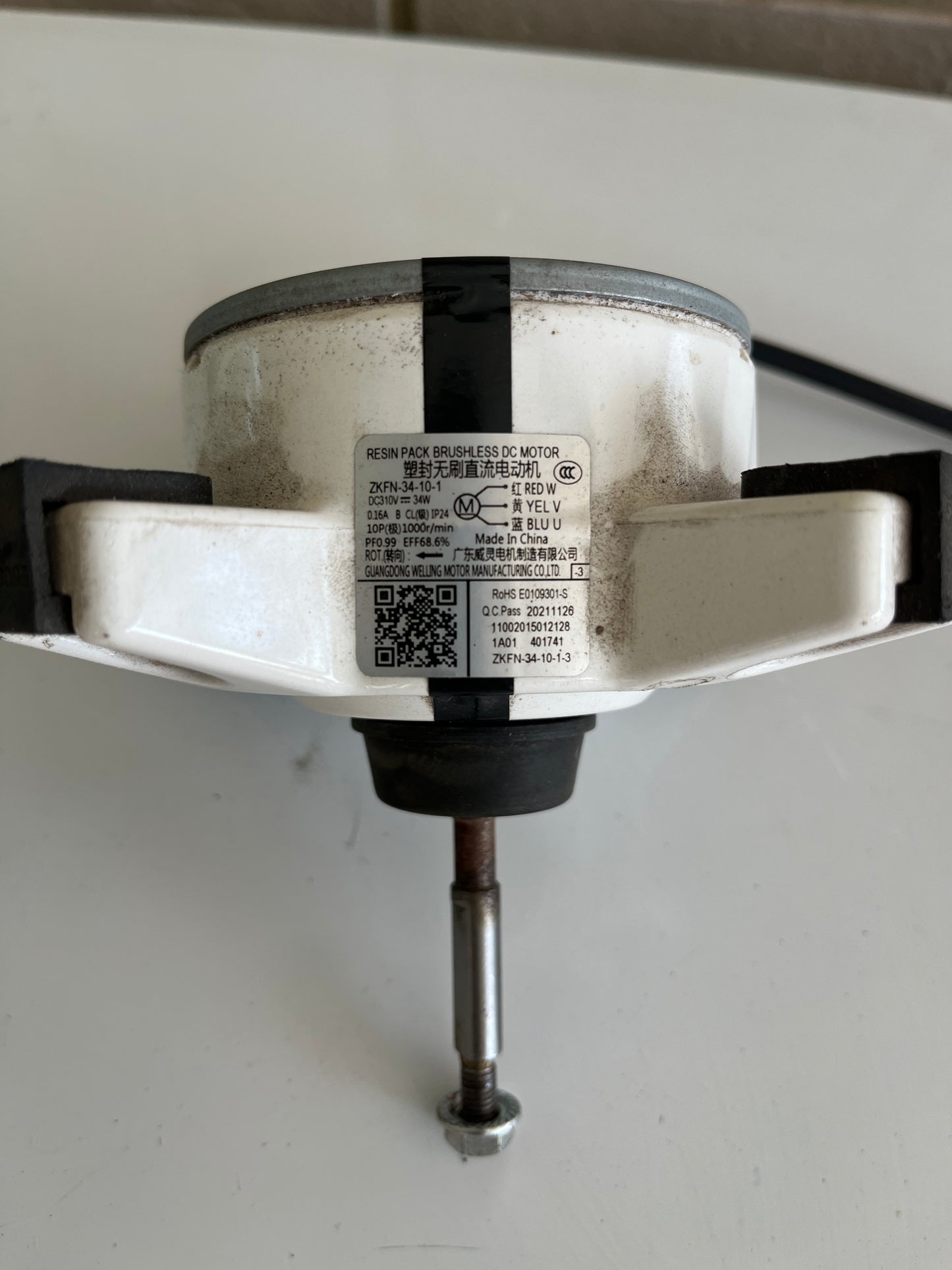 Outdoor Fan Motor ZKFN-34-10-1 to suit ACTRON AIR WRC-026CS 11002015012128