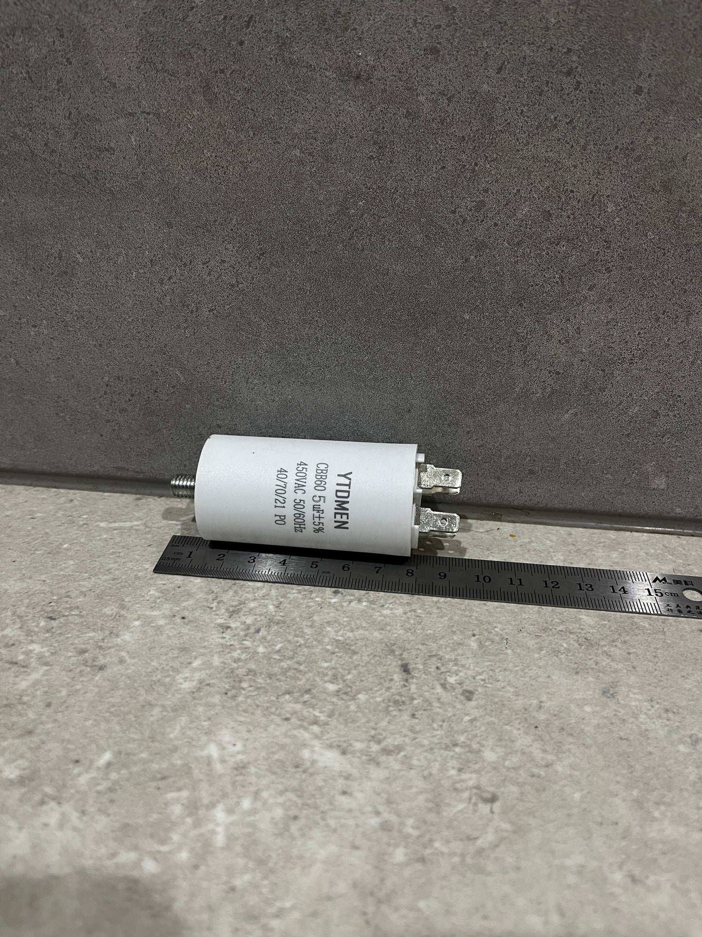 5µF, 450V AC Start/Run Capacitor (CBB60) Suit Motor Pump Spa, Pool , Fan M8 Screw