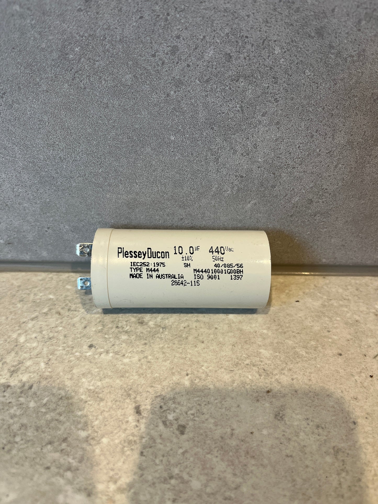 Plessey Ducon M444 Capacitor 10.0 μF 250 Vac 50-60Hz -40/85°C