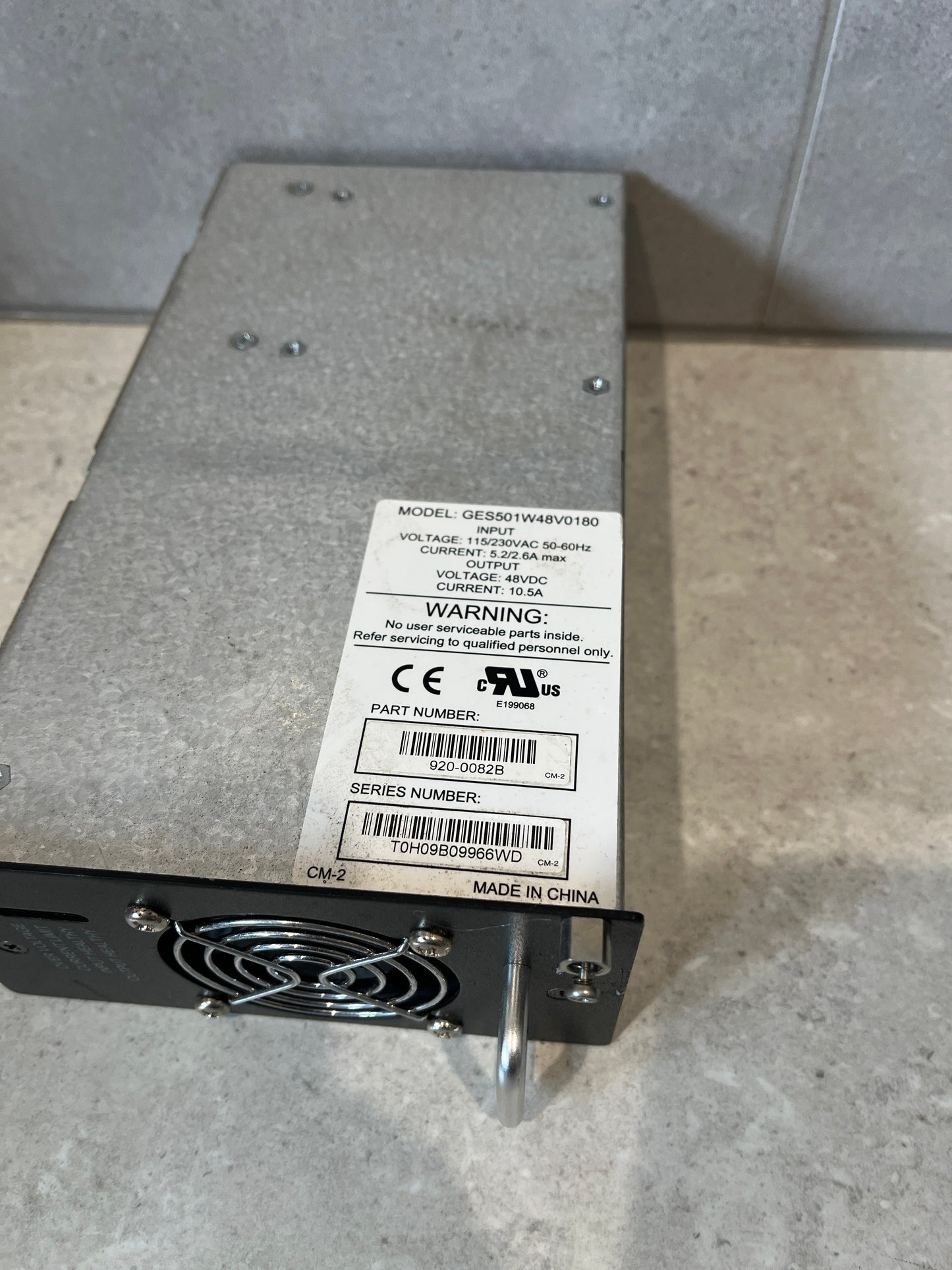 APC GES501W48V0180 920-0082 DC Rectifier Power Supply 920-0082B