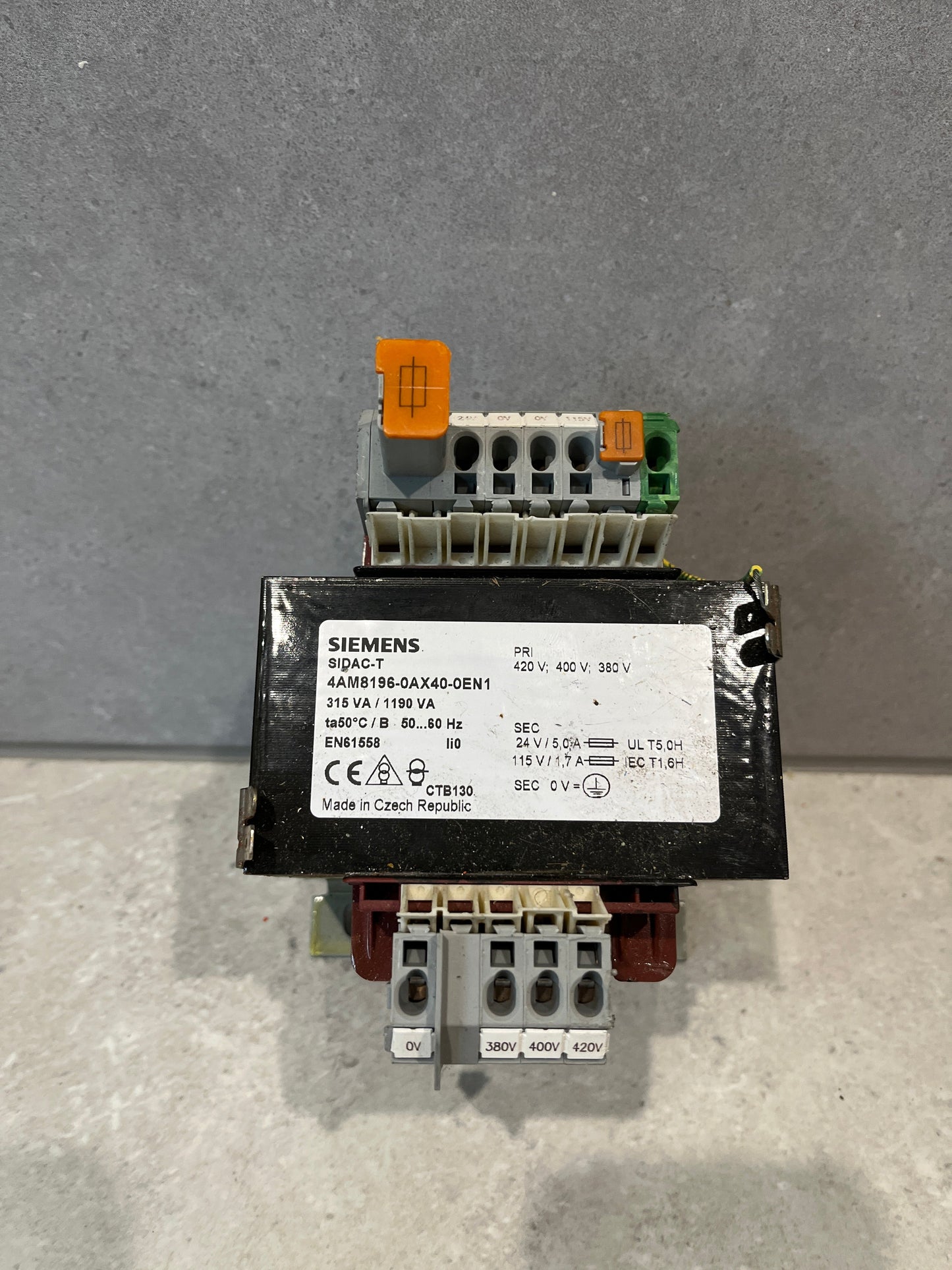 Siemens 4AM8196-0AX40-0EN1 Transformer SIDAC-T