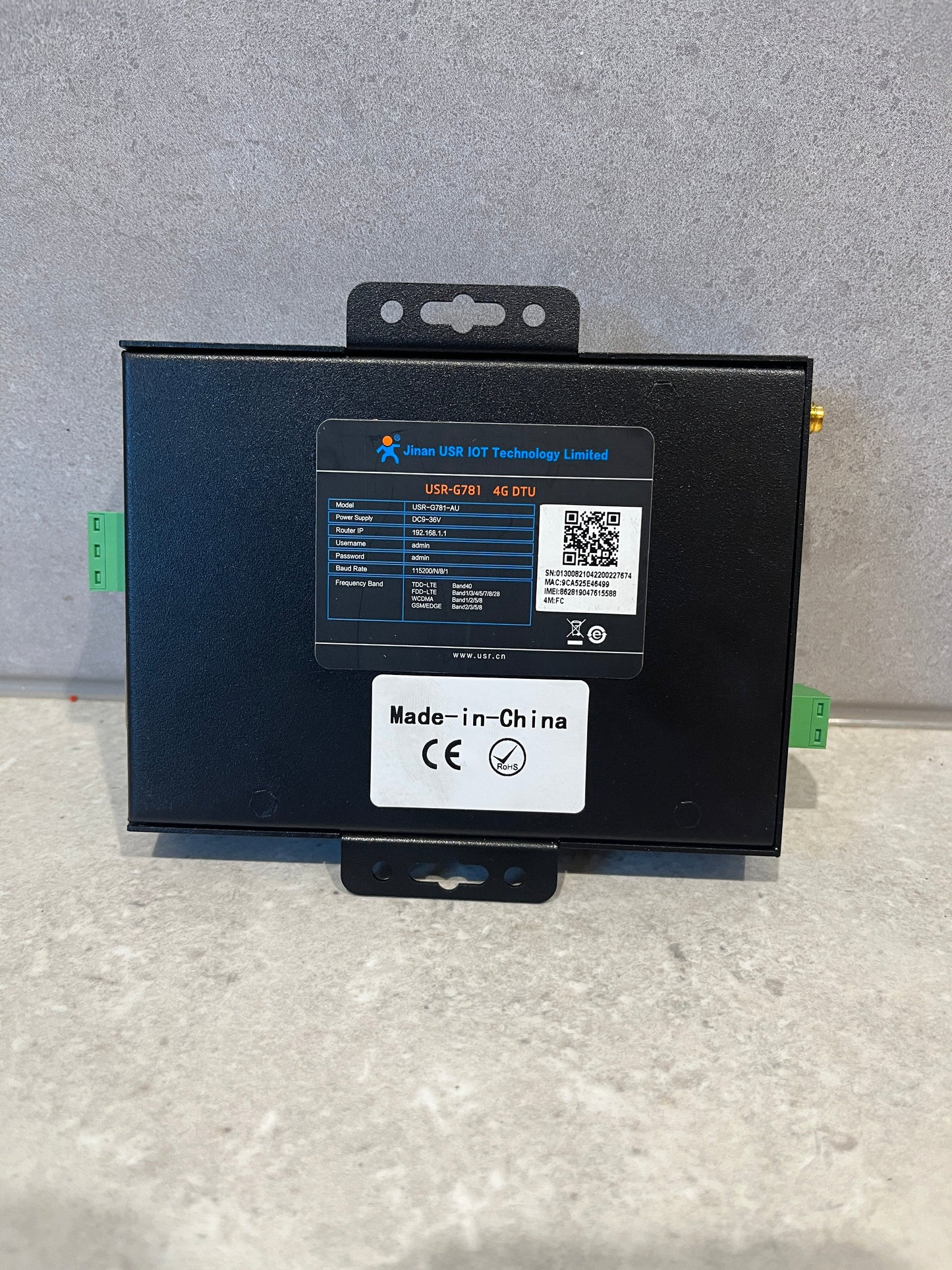 Industrial 4G LTE Modem Router, Serial to Cellular Modem USR-G781-AU