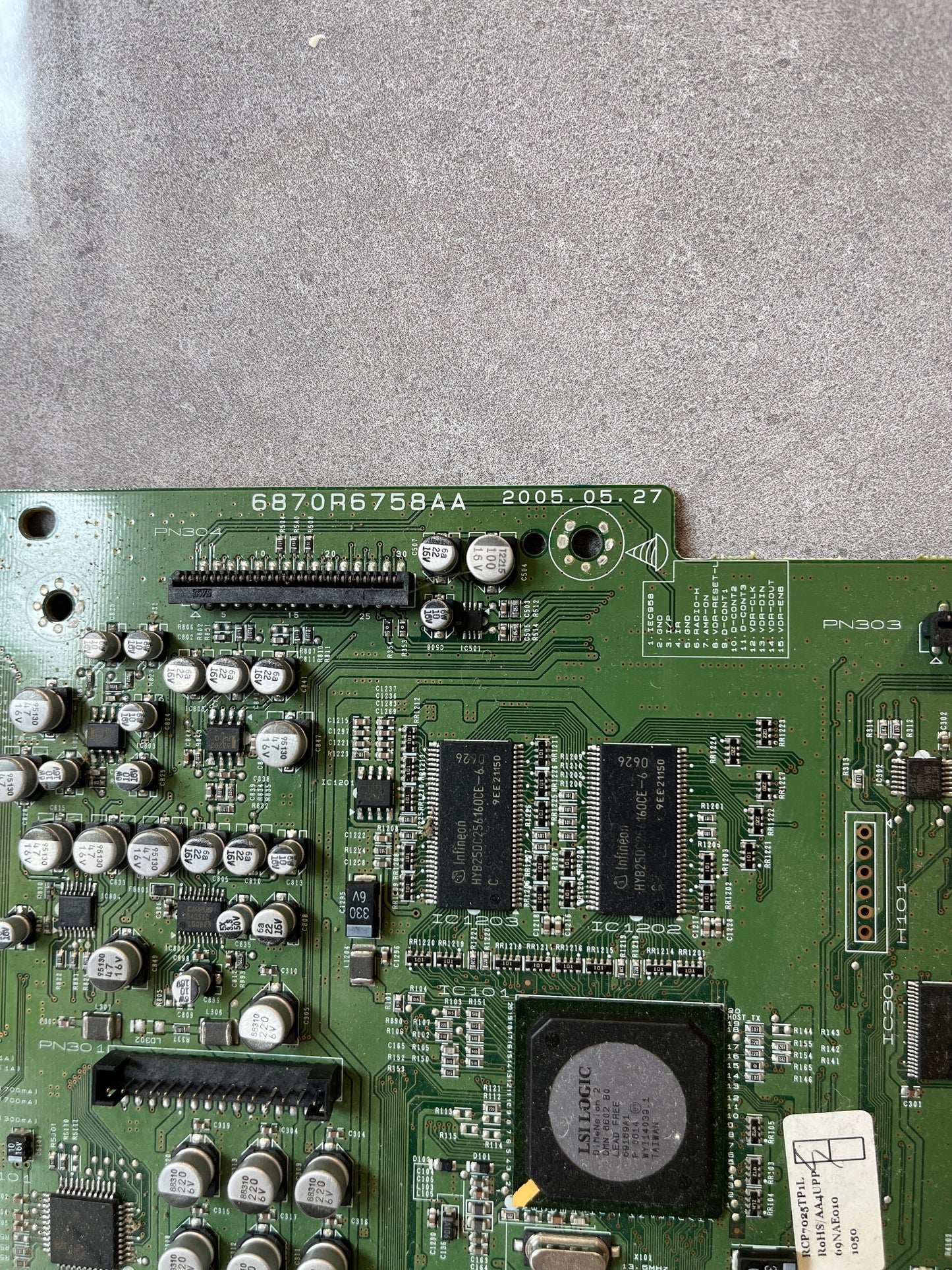 PHILLIPS DVD Recorder DVDR3320V/05 Processor PCB MAIN 6870R6758AA