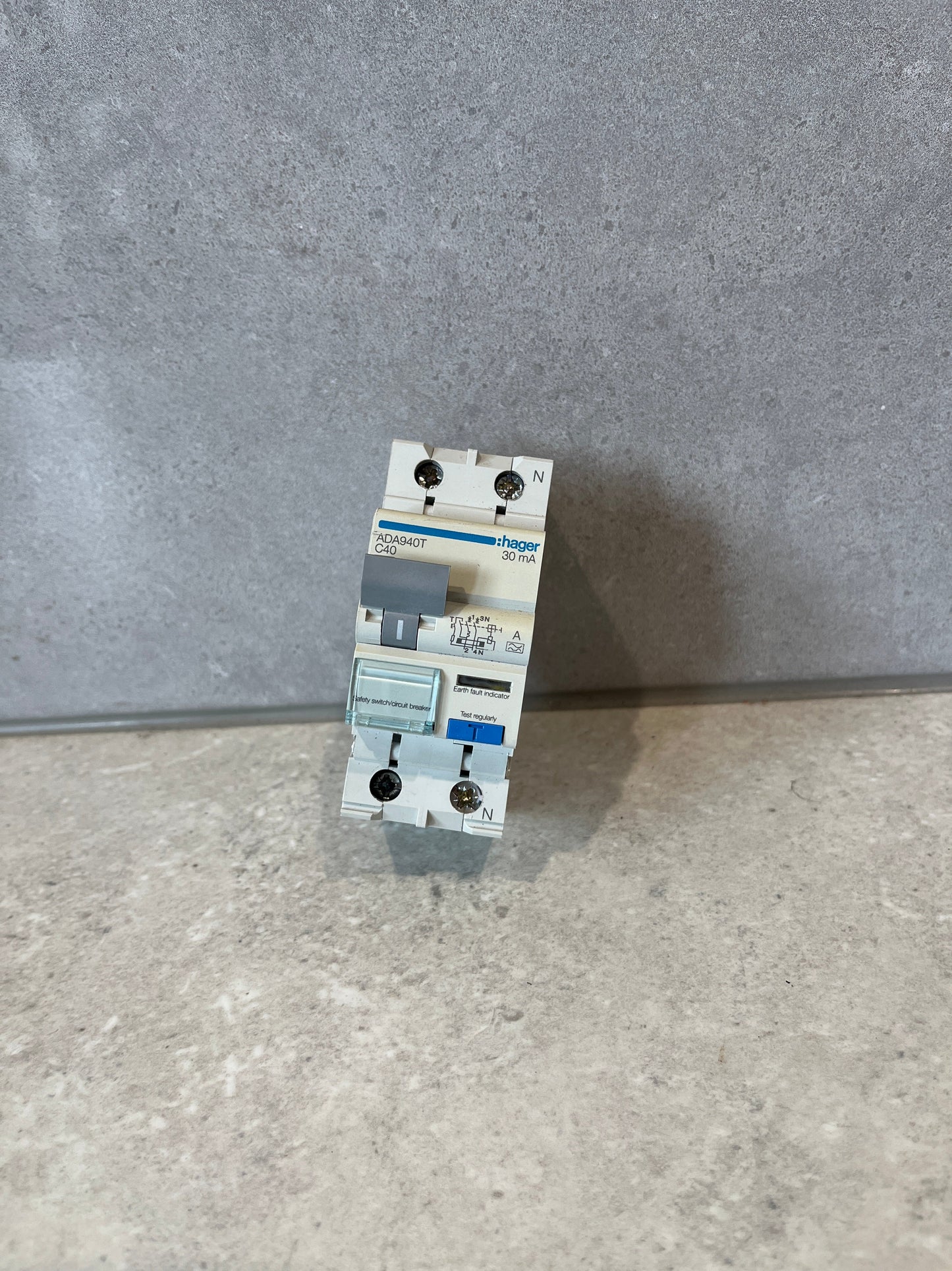 Hager ADA940T RCBO 1P+N 6kA C-40A 30mA A Class