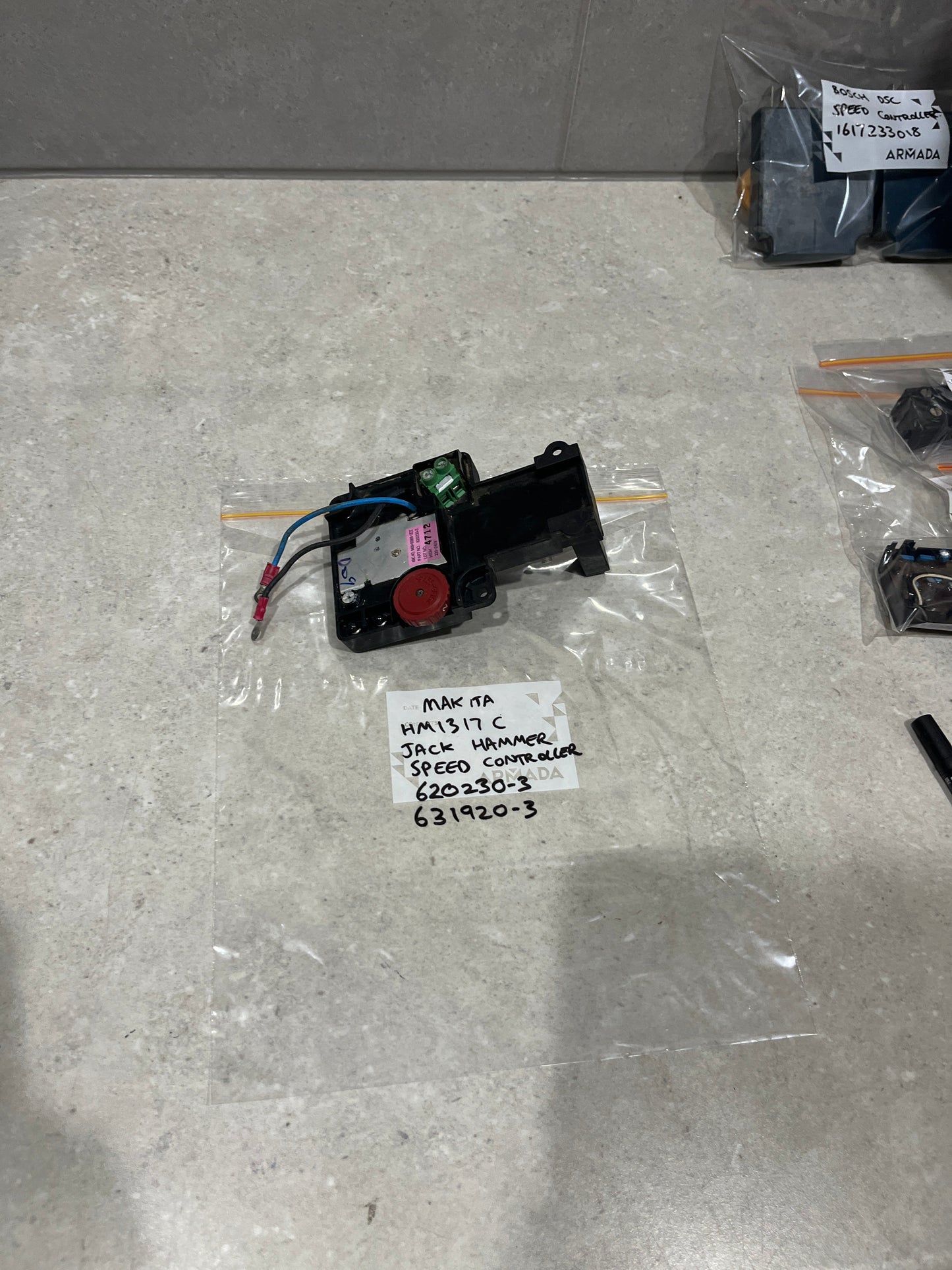 Makita CONTROLLER 620230-3 HM1317CB HM1317C HM1307C HM1205C HM1307 No.107 631920