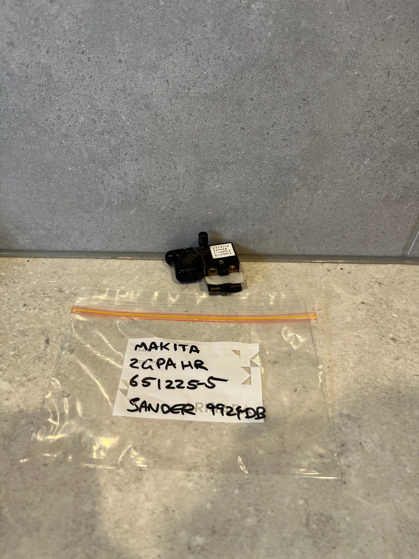 Makita Switch 651225-5 Suits Belt Sander 9924DB Genuine Parts AU Stock