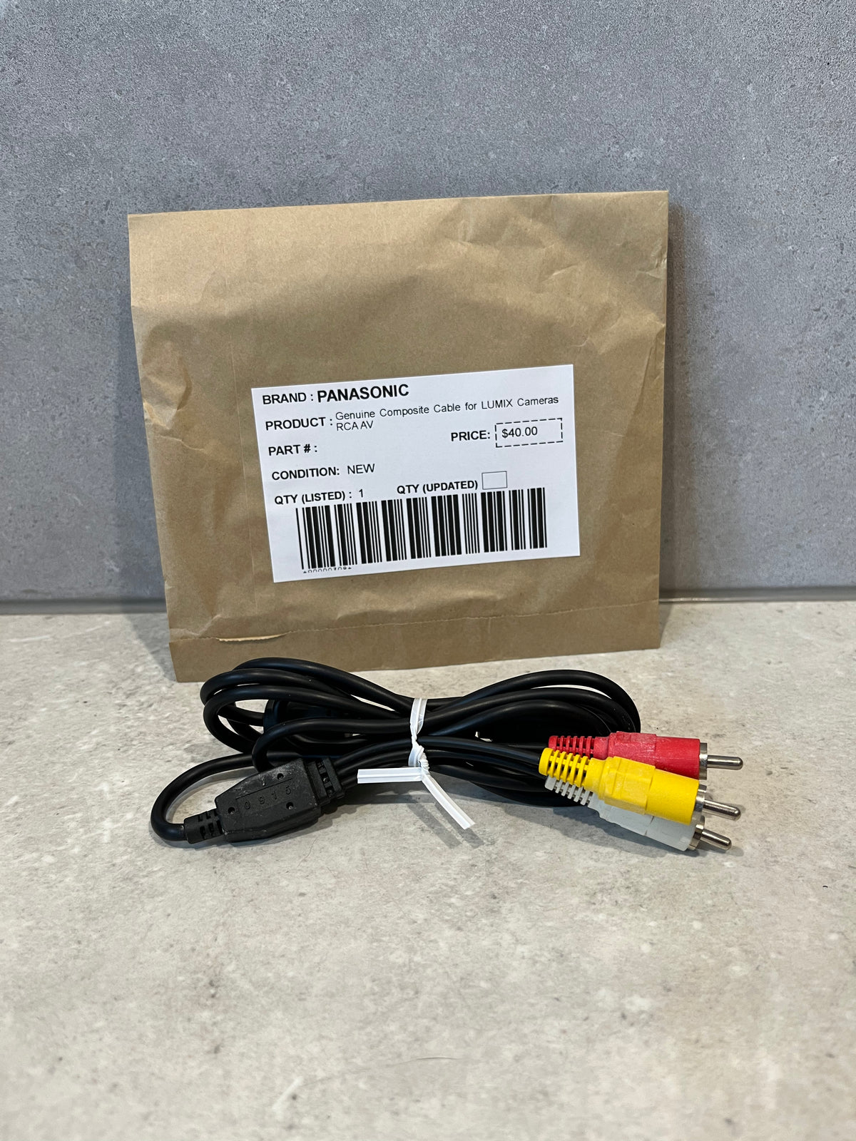 PANASONIC Genuine Composite Cable for LUMIX Cameras RCA AV