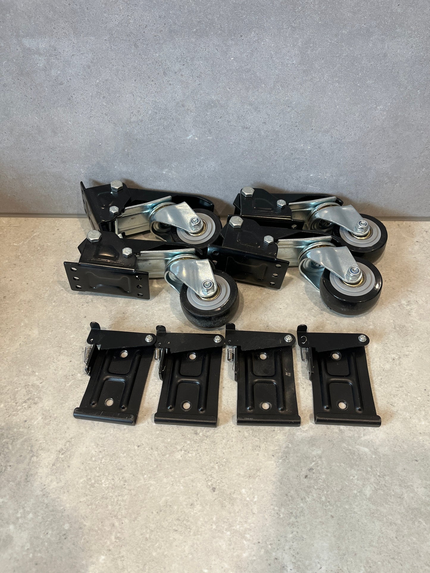 Workbench Castors Kit (1 Set of 4 castors) + Quick Release Mounting Plates