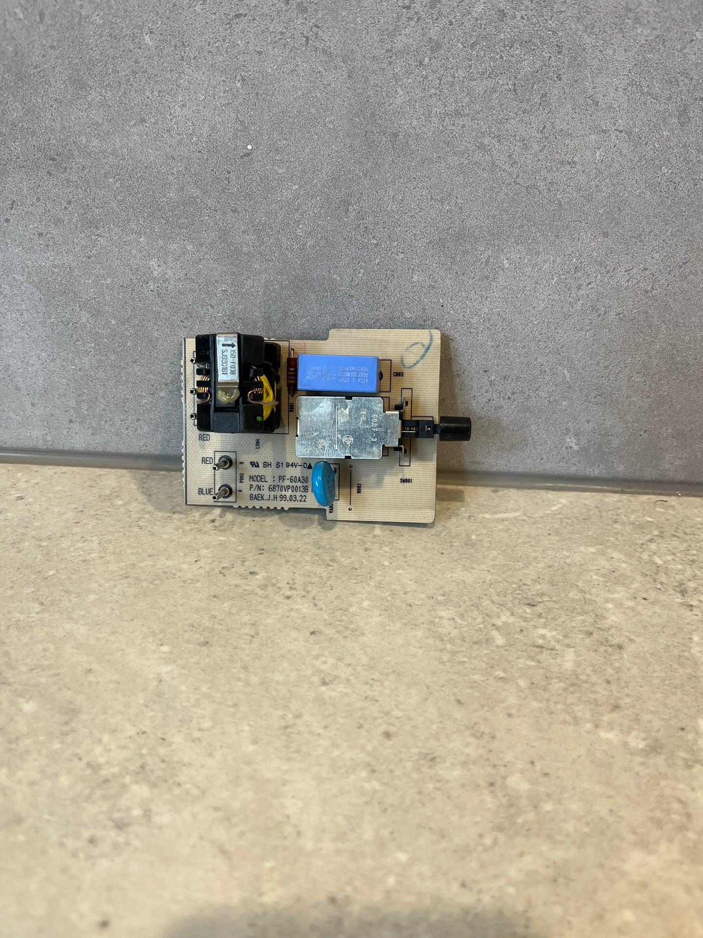 LG PF-60A30 Power Button 6870VP0013B 441-464A