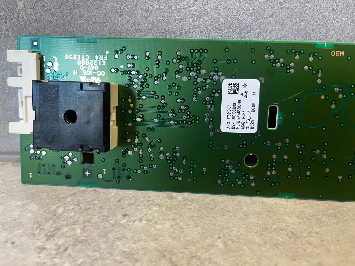 11020560 BOSCH FL WASHER Operating Module Control PCB