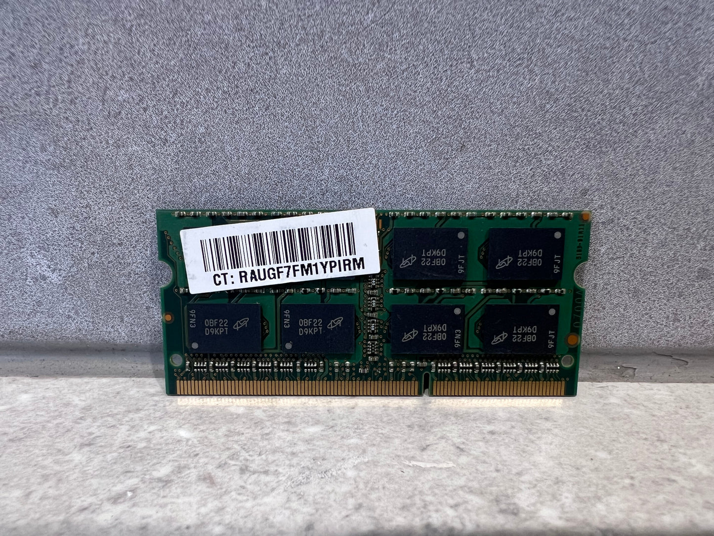 MICRON 4GB DDR3 1333MHZ 2RX8 PC3-10600S 204 pin SODIMM Laptop Ram