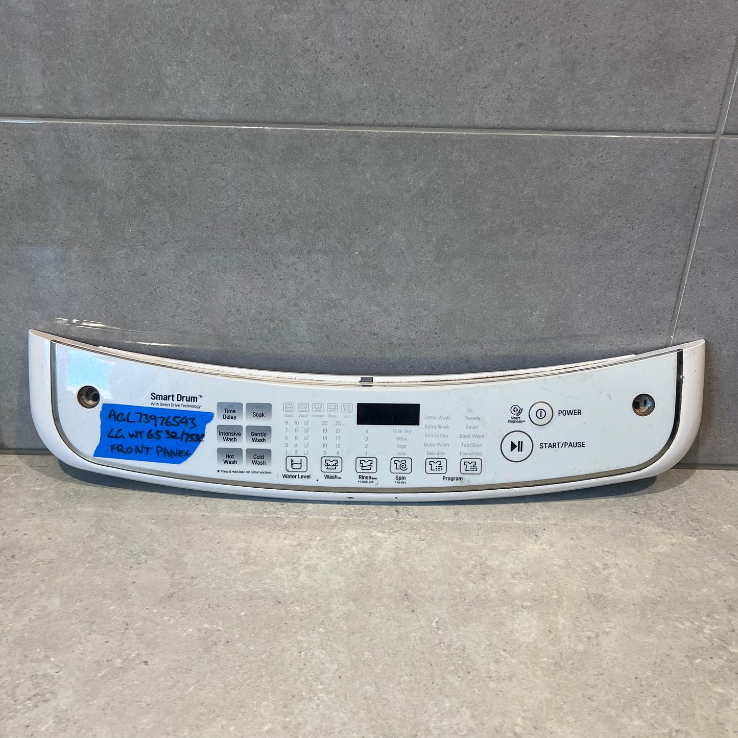 AGL73976543 LG TL WASHER FRONT PANEL-WTG6532W/WTG7532W