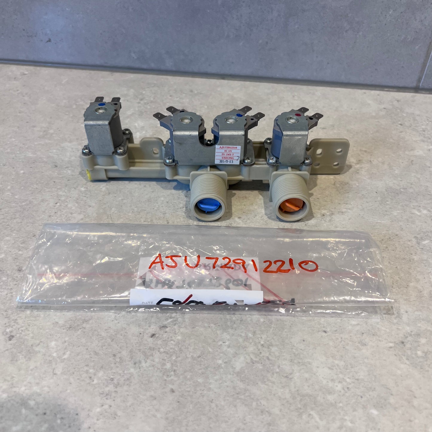 AJU72912210 LG TL WASHING MACHINE SOLENOID INLET VALVE-WTG6532W/WTG7532
