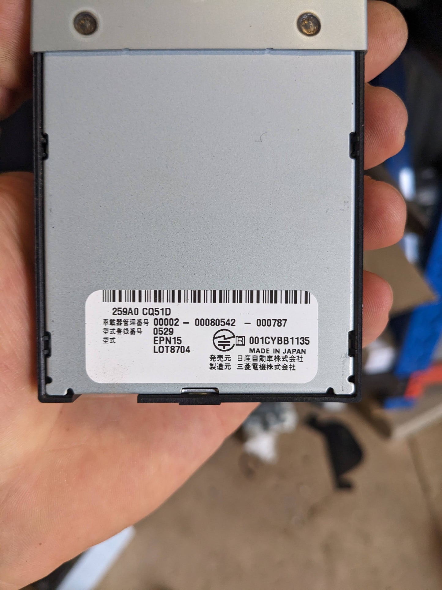 Nissan ETC ELECTRONIC TOLL COLLECTION SYSTEM 259AD-CQ5ID Nissan Leaf ZE1