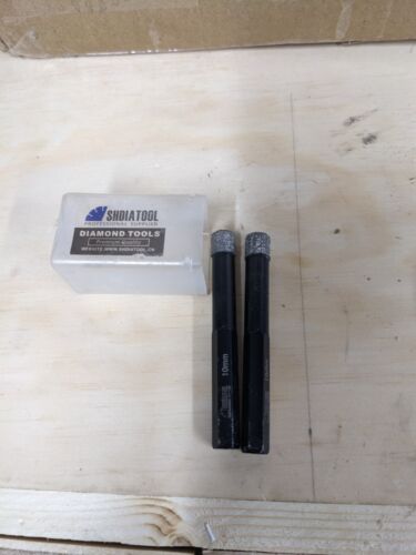 10mm Diamond Hole Saw Drill Core Bit Tile Ceramic Porcelain Stone Marble QTY 2