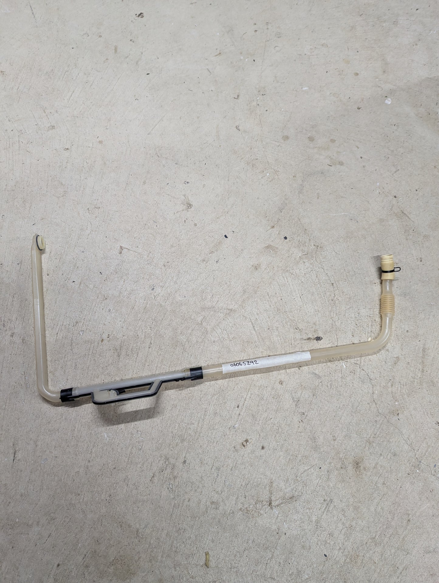 Miele transparent upper spray arm feed pipe with quick connectors for dishwasher water distribution replacement