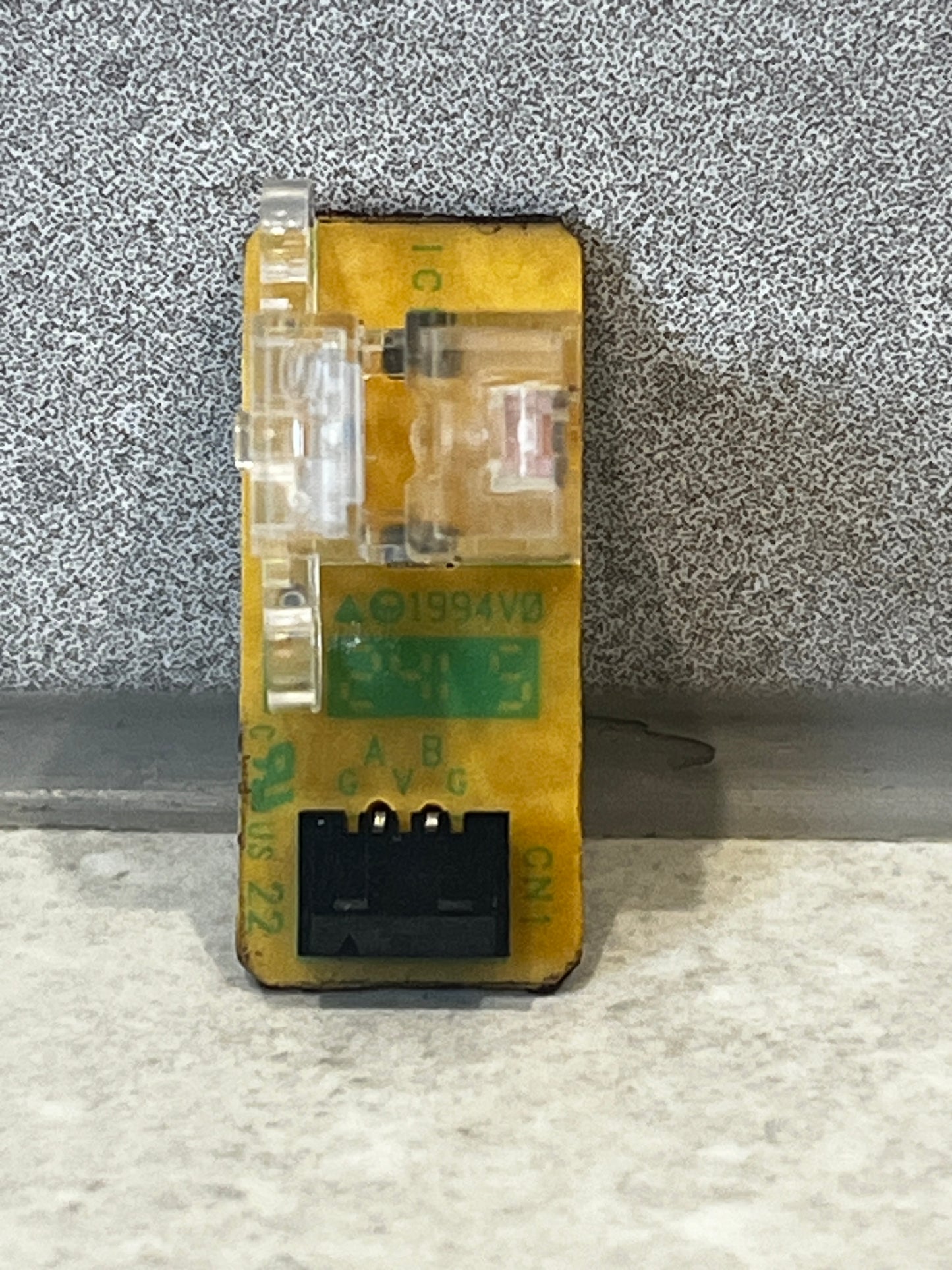Micro switch PCB module with clear switch and labeled circuit board