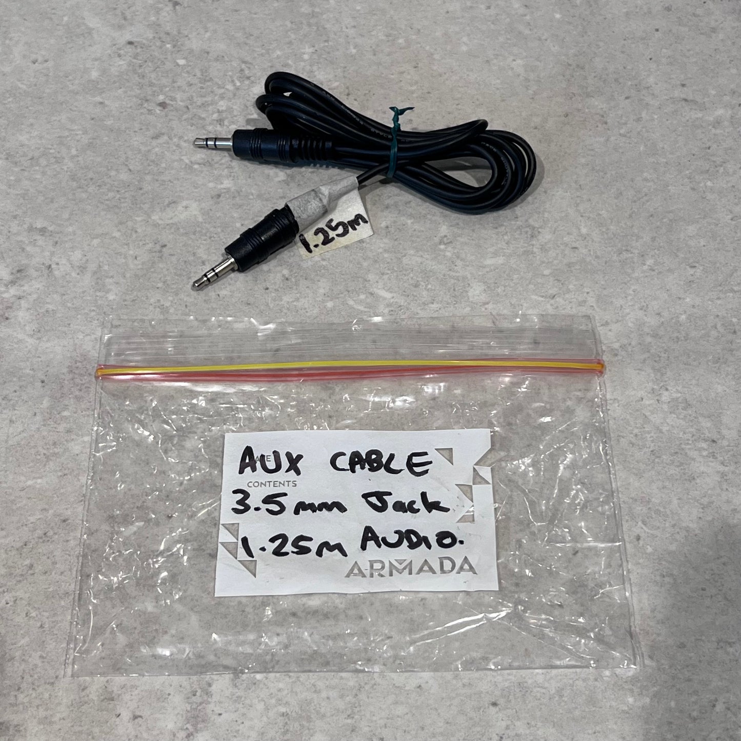 3.5mm aux audio cable with 1.25m length