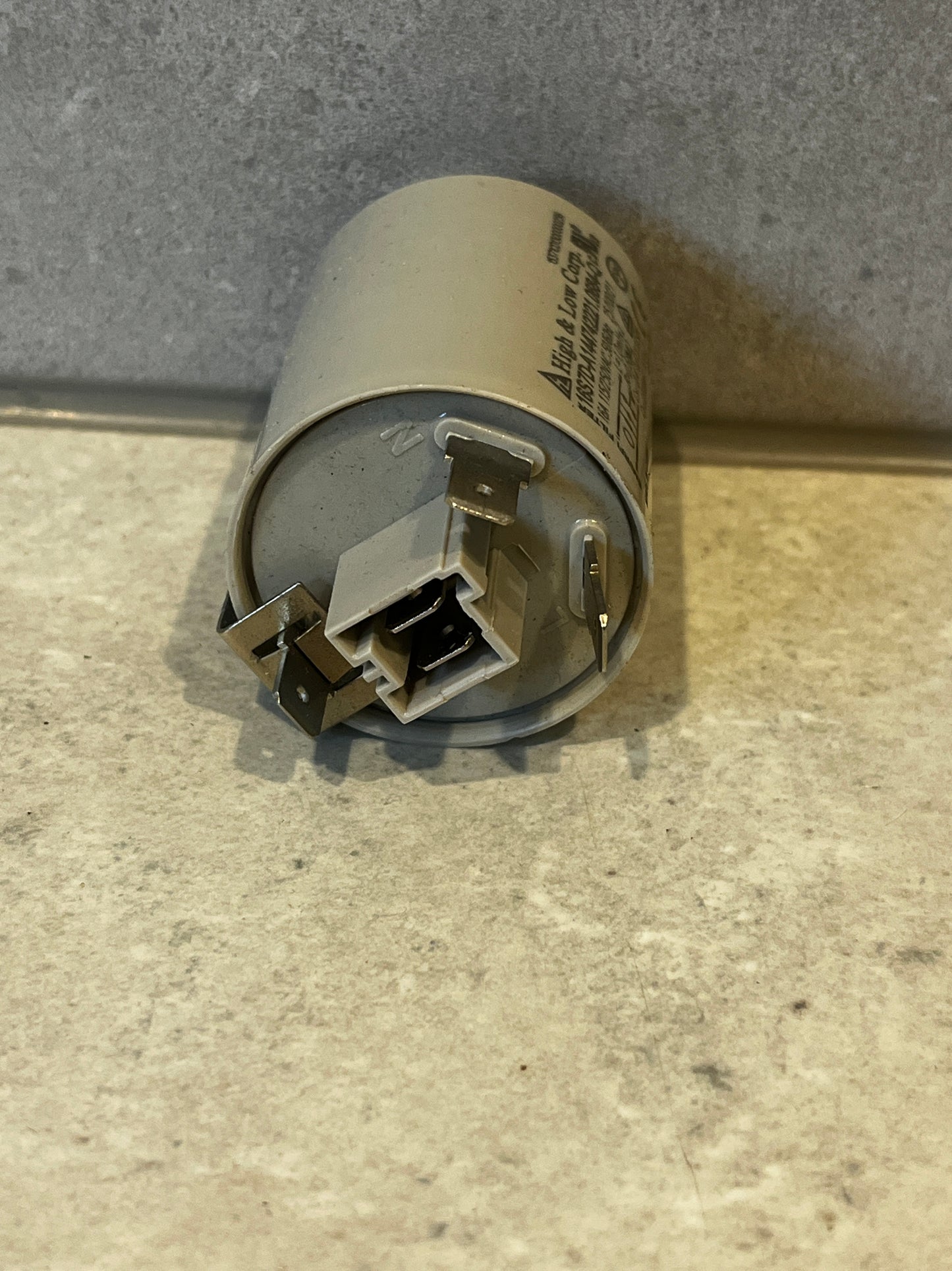 EMI power line filter showing terminal connectors and mounting hardware