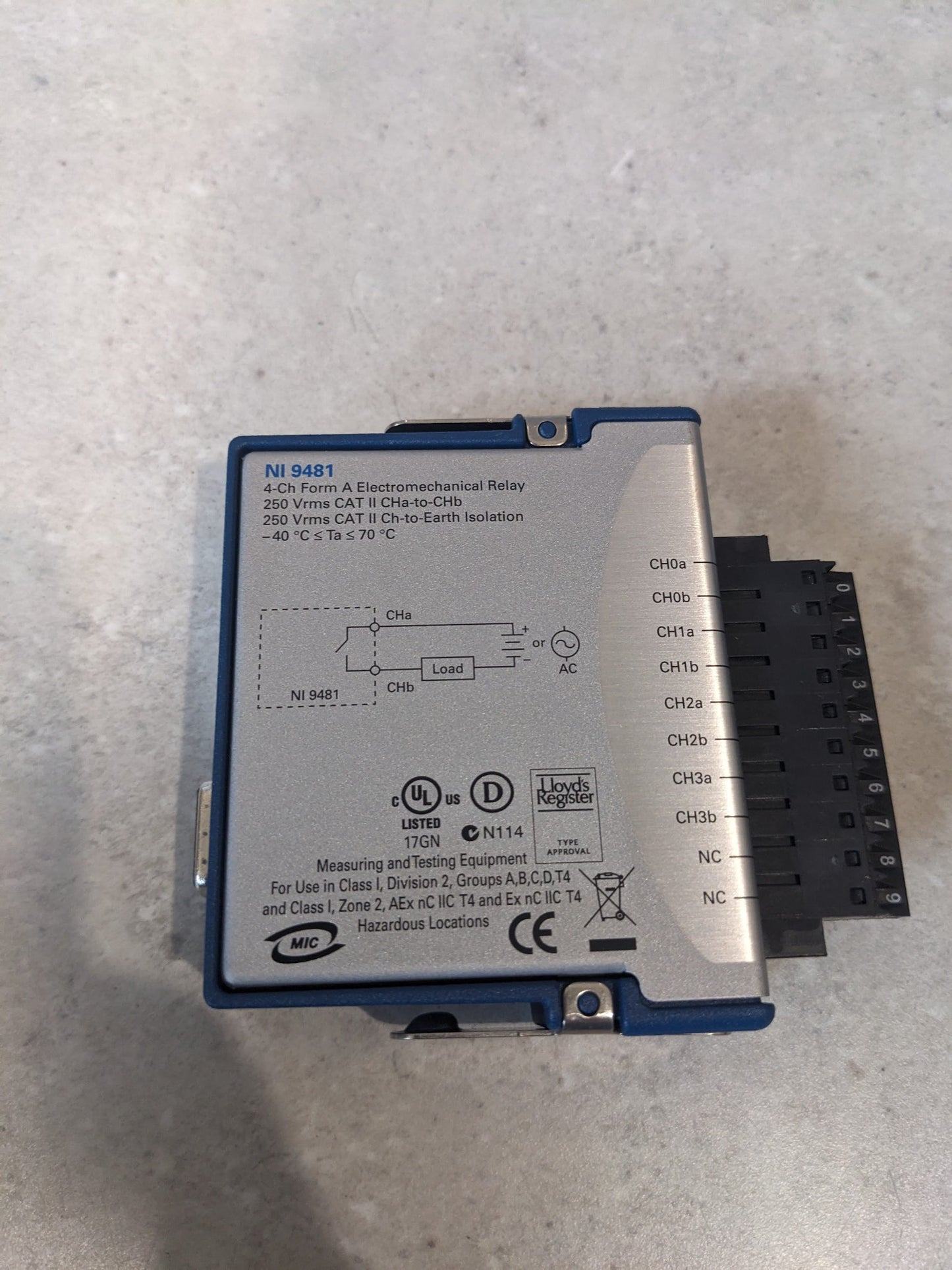 National Instruments NI 9481 NI-9481 cDAQ Relay Output Module