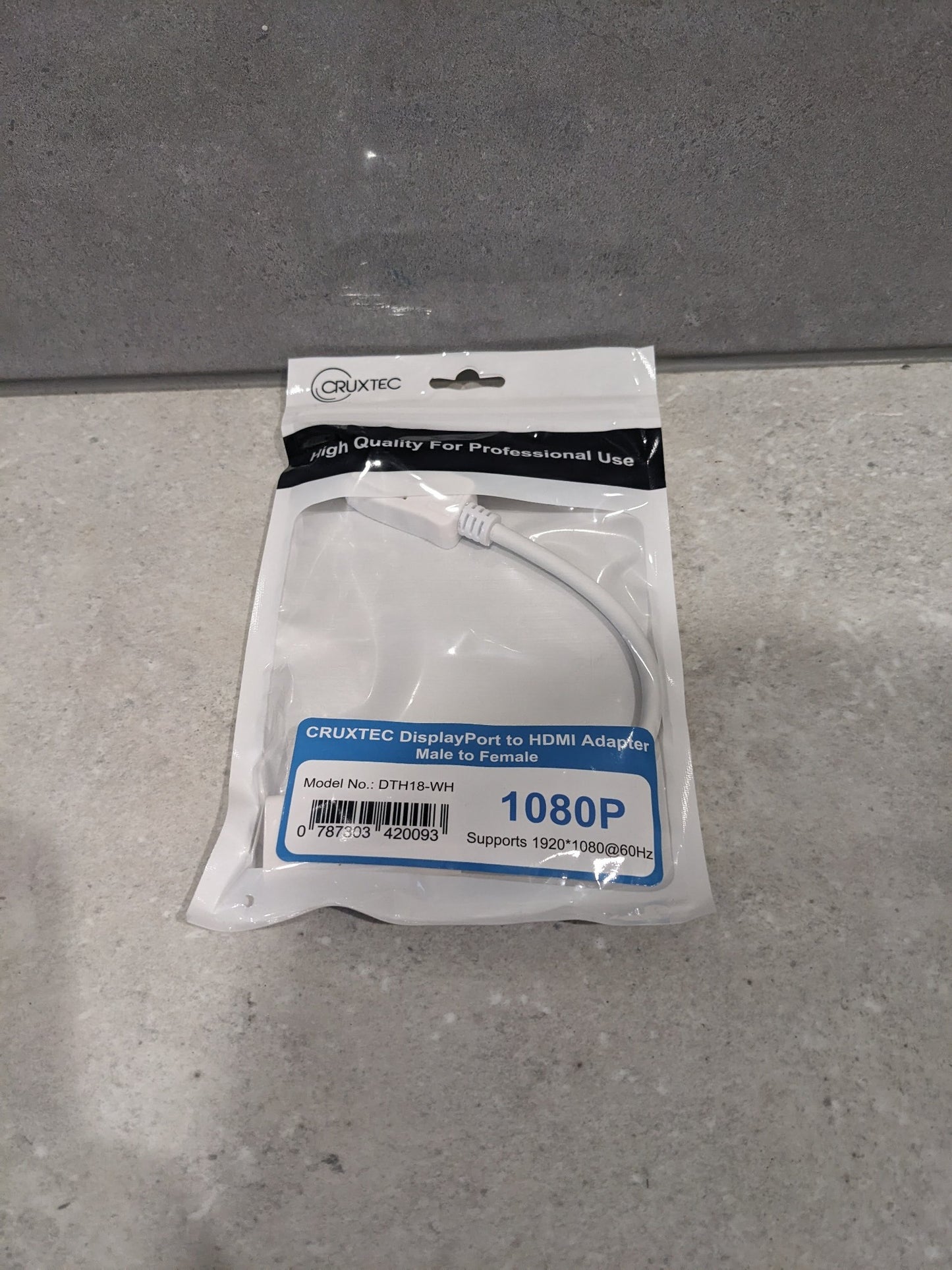 Cruxtec DisplayPort Male to HDMI Adapter