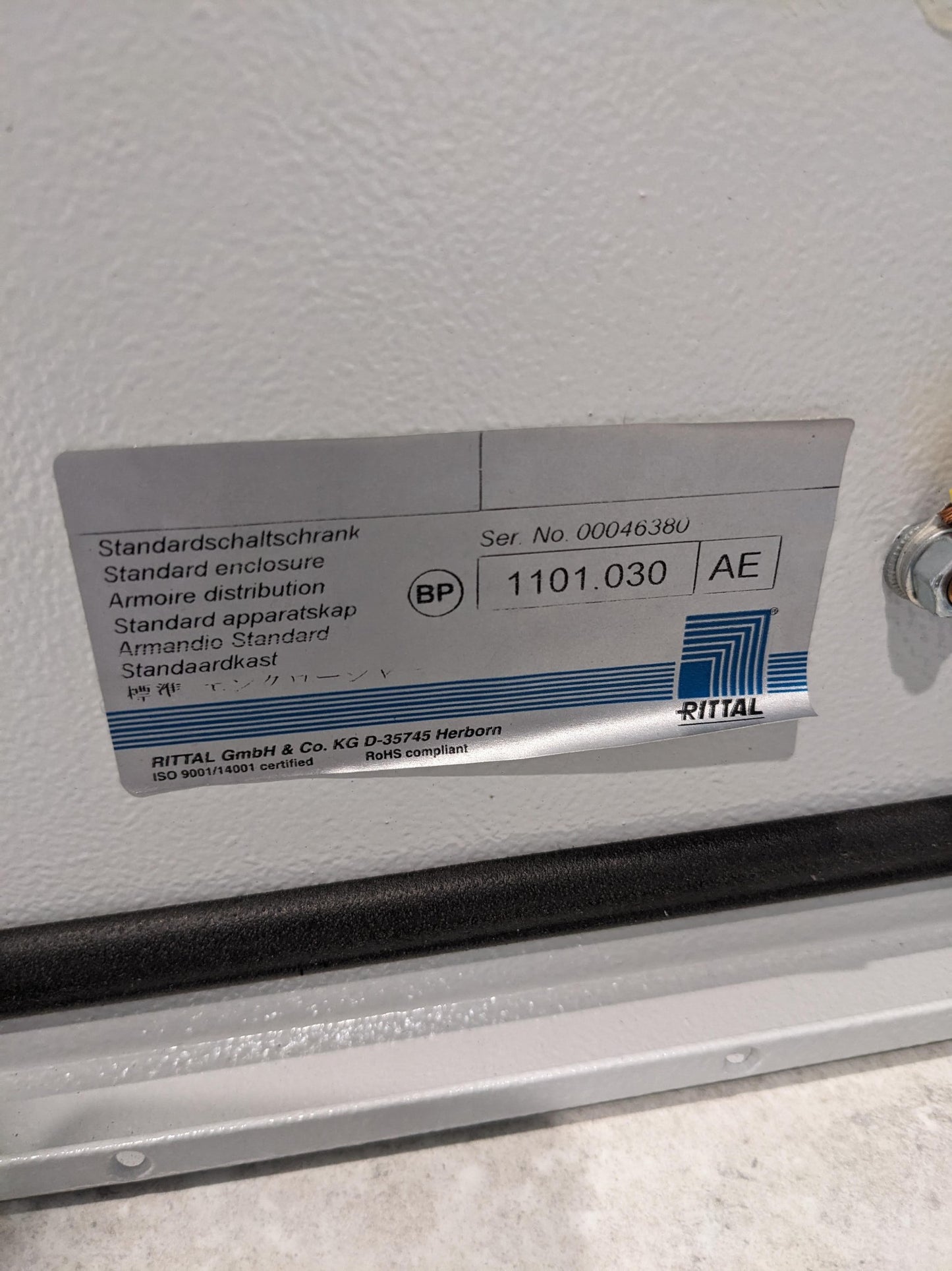 Rittal AE Series Steel Wall Box, IP69K, 650 mm x 400 mm 1101030
