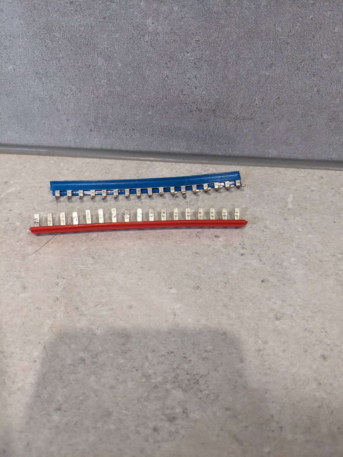 Phoenix Contact EB 80- DIK BU Series Jumper Bar Modular Terminal Block Blue+ Red