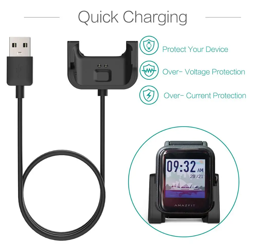 Huami Amazfit Bip Home Smart Watch Charger Cable Charging Dock Fast Charger