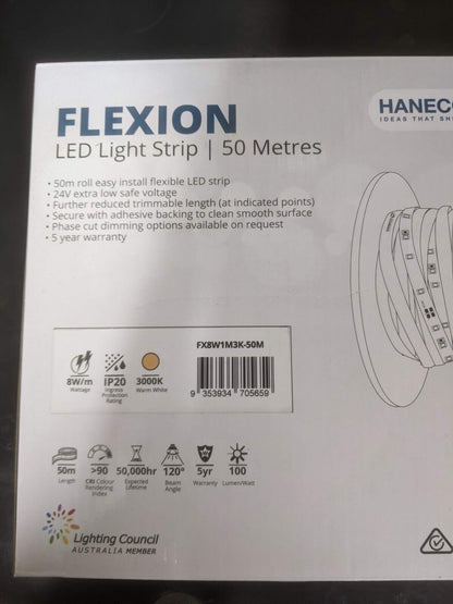 Haneco Flexion LED Strip 29M Roll Warm white 24V