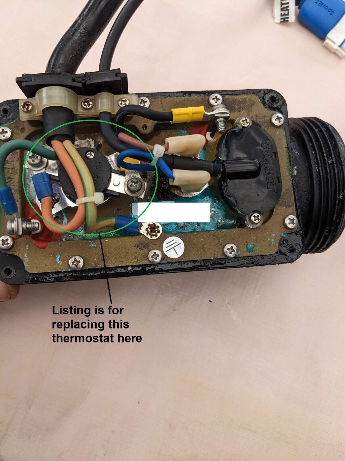 KSD305 55C 40A 250V Thermostat to Suit SpaNet Heaters XS-RH3000