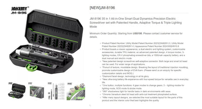 Jakemy 8196 Electric Screwdriver Case Only- Empty