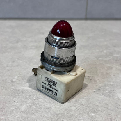 Square D TP3 Pilot Light Front Cover and Lamp Cover- RED CLASS 9001