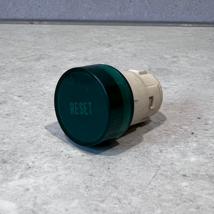 22mm Push Button RESET With Green Lens