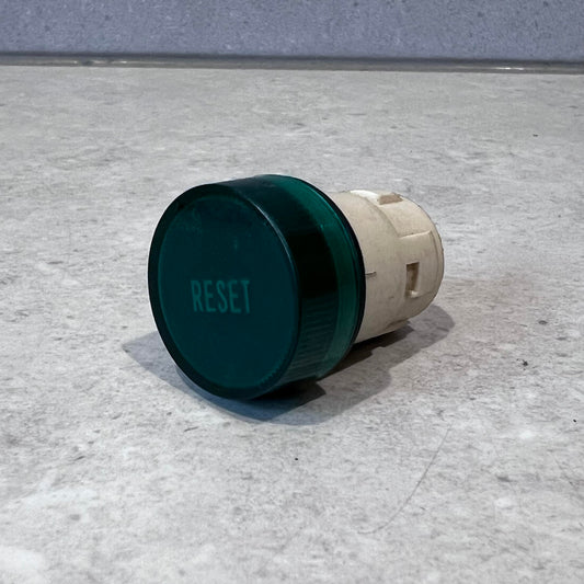 22mm Push Button RESET With Green Lens