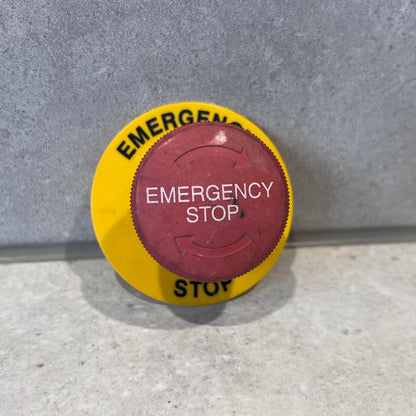 22mm Emergency E-STOP Button and Label