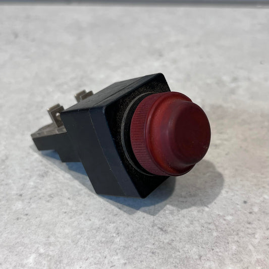 25mm Latching Push Button RED Rubber
