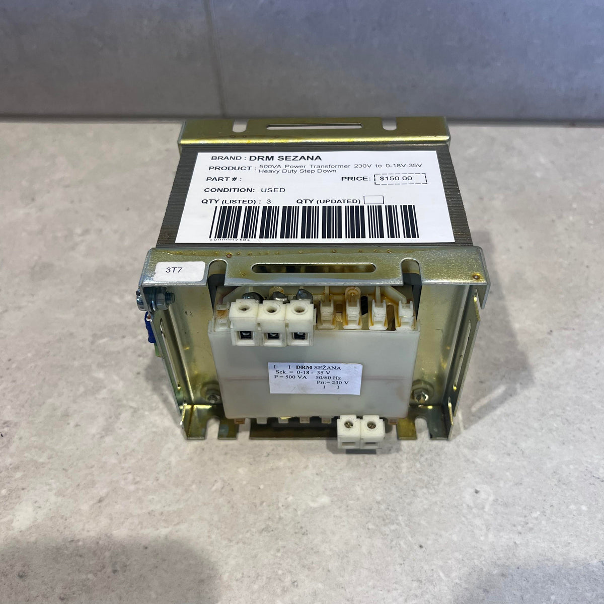 DRM SEZANA 500VA Power Transformer 230V to 0-18V-35V Heavy Duty Step Down